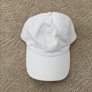 White baseball hat
